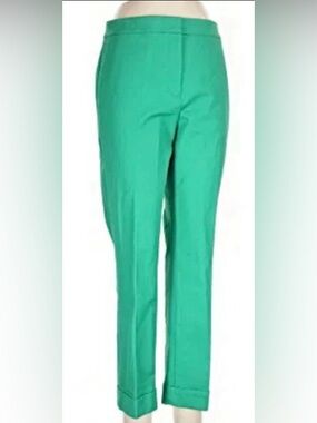 Ann Taylor Women's Green Cuffed Pants